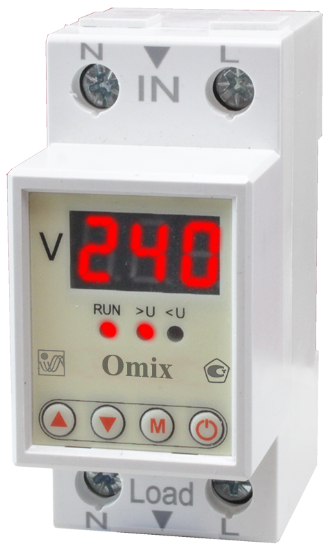 Вольтметр однофазный на DIN-рейку Omix D2-V1-1-K6